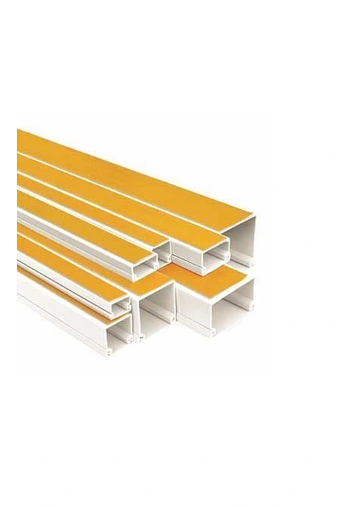Mutlusan 12x12 mm Canalex Yapışkanlı Beyaz Kablo Kanalı