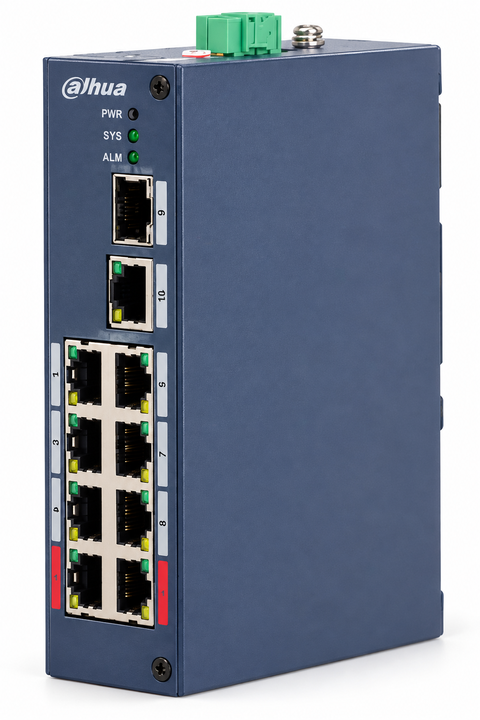 Dahua CHS4110-8ET-110 Endüstriyel PoE Switch