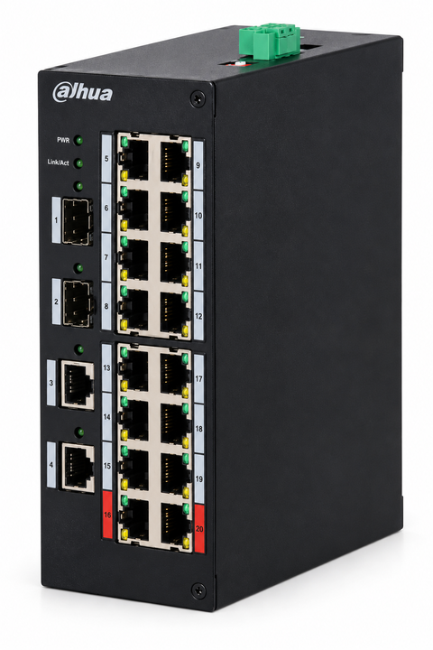 Dahua HS3220-16GT-190 Endüstriyel PoE Switch