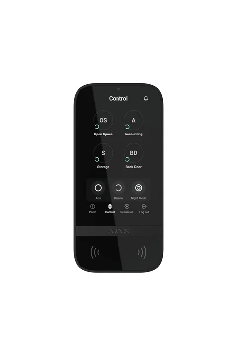 AJAX KeyPad TouchScreen-B Kablosuz Keypad Touch Screen - Siyah
