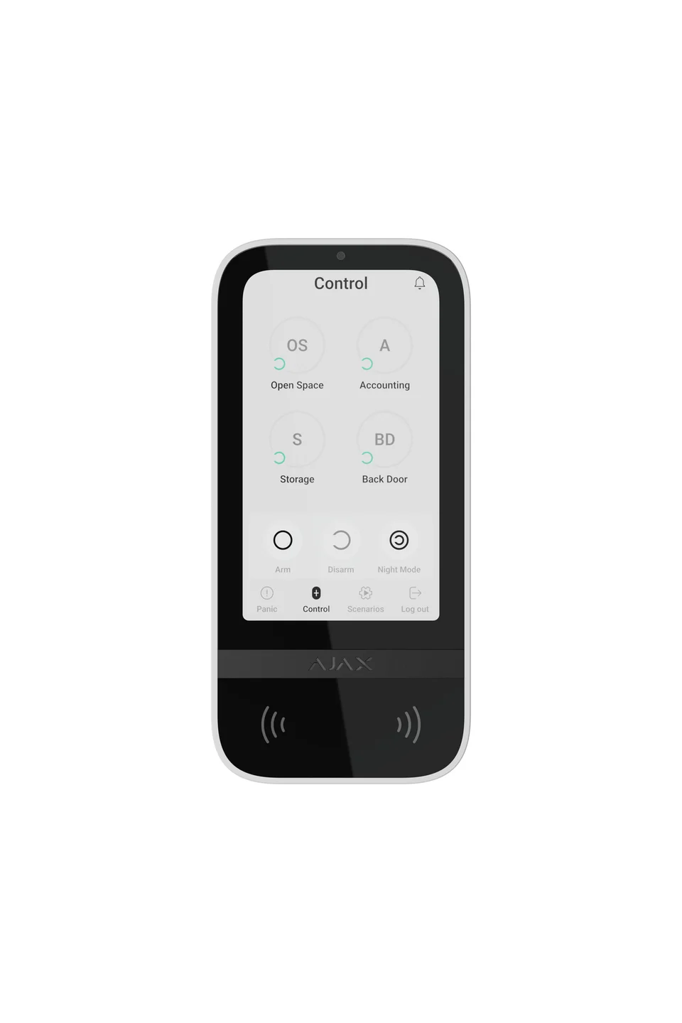 AJAX KeyPad TouchScreen-W Kablosuz Keypad Touch Screen - Beyaz