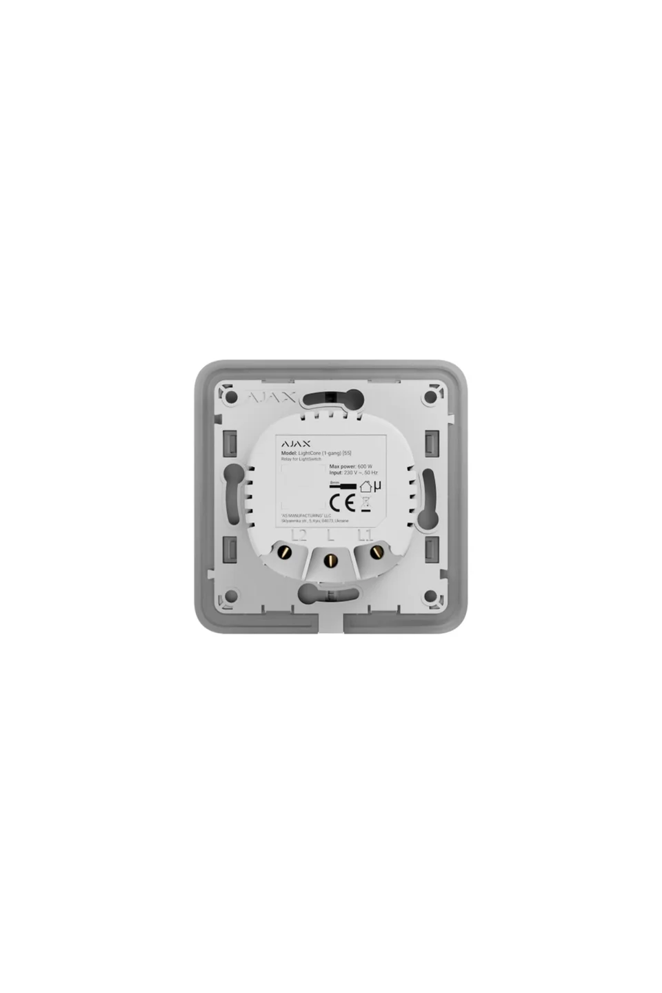 AJAX Light Core 1 Gang / 2 Way Akıllı Anahtar (Vaviyen)