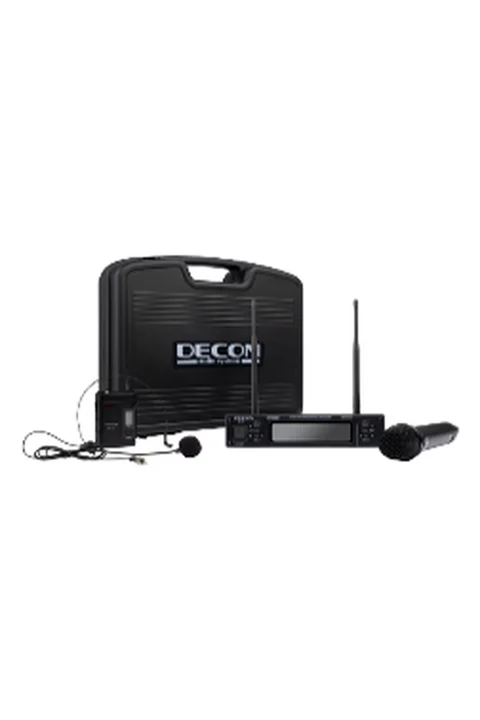 Decon DM-402HT Decon 2 Kanal UHF El + Yaka (HeadSet) Mikrofon Seti