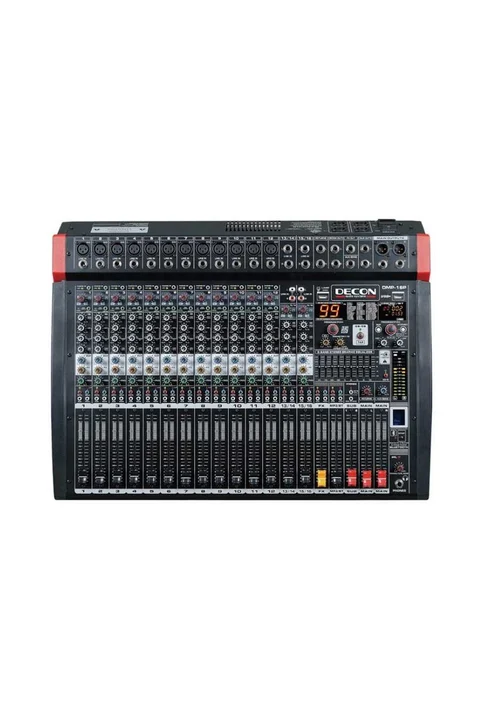 Decon DMP-16P 12 Kanal Mono / 2 Kanal Stereo Power Mixer (2x650Watt)