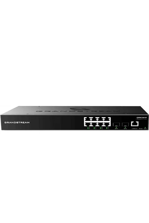 Grandstream GS-GWN7801P 8 Port GB PoE, 2 SFP Slots Yönetilebilir Poe Switch
