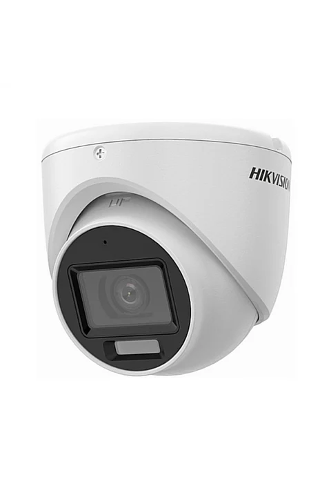 Hikvision DS-2CE76D0T-LPFS 2MP 2.8mm Lens 20Mt. IR Smart Hybrid Light Dome Kamera - Dahili Mikrofon