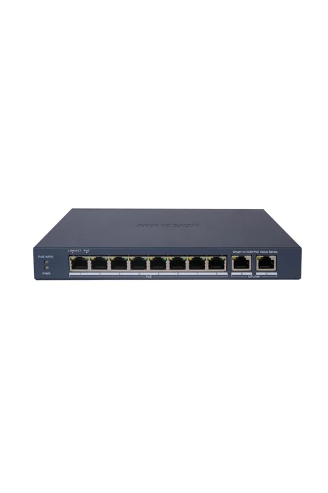 Hikvision DS-3E1310P-EI/M 8 Port Fast Ethernet Akıllı POE Switch