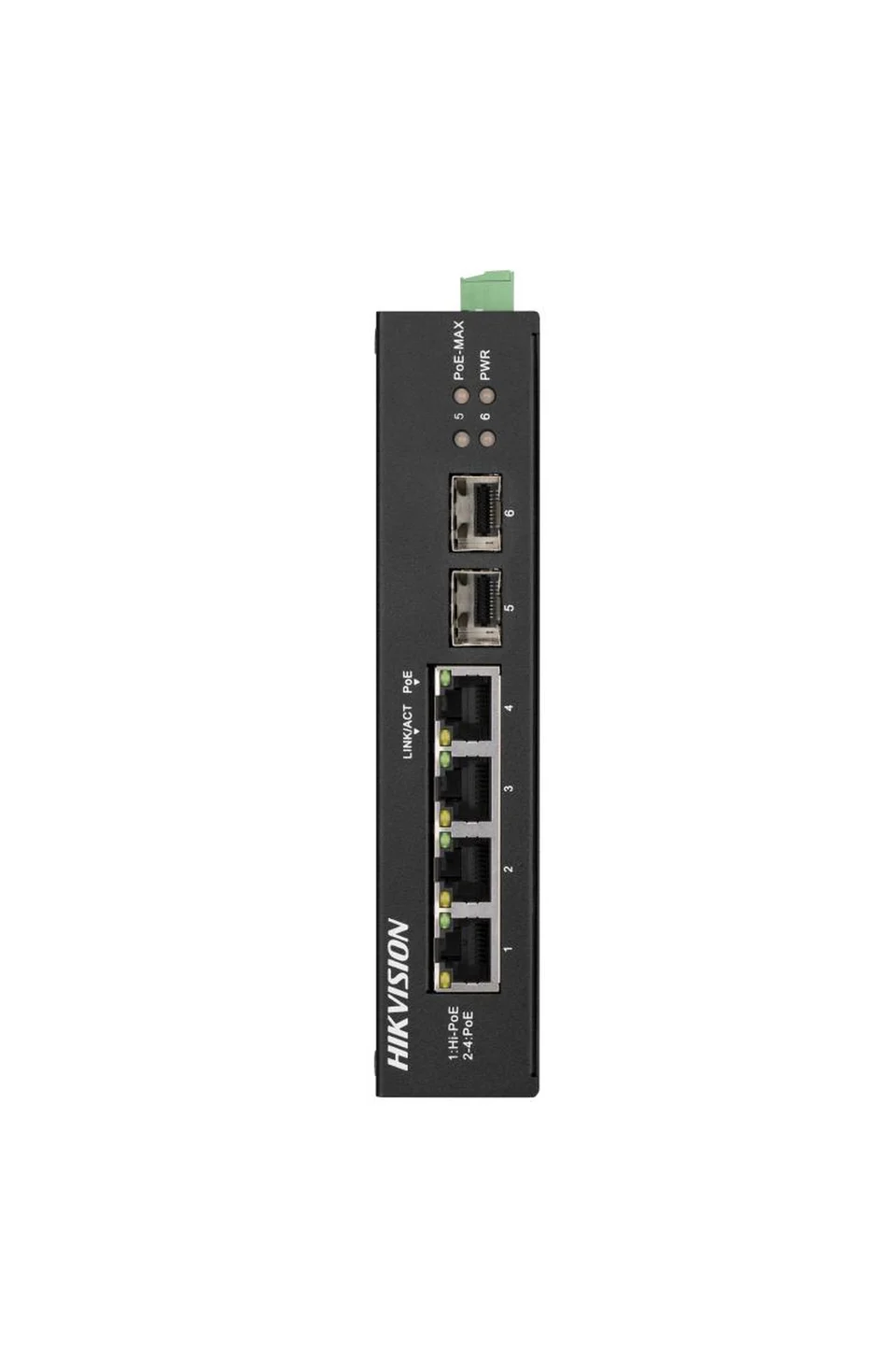 Hikvision DS-3T0506HP-E/HS 6 Port Gigabit Endüstriyel Yönetilemez POE Switch
