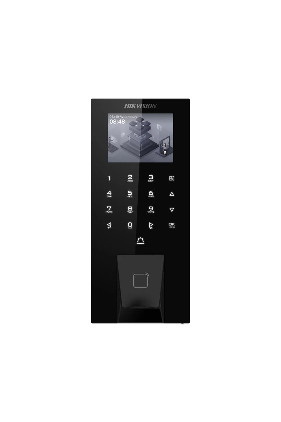 Hikvision DS-K1T807MBWX-QRE1 Şifre, QR ve Mifare Kart Okuyucu Geçiş Terminali