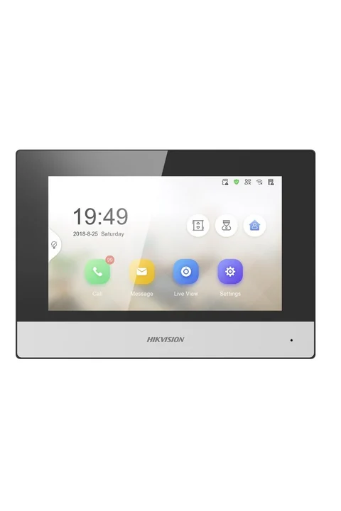 Hikvision DS-KH6320-WTE1 7 inc TFT LCD Dokunmatik Ekran İç Mekan Ünite (Wi-Fi)