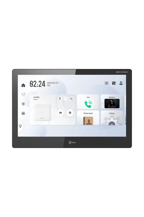 Hikvision DS-KH9510-WTE1(B) 10.1 inc TFT LCD Dokunmatik Ekran ANDROİD İç Mekan Ünite (Wi-Fi)