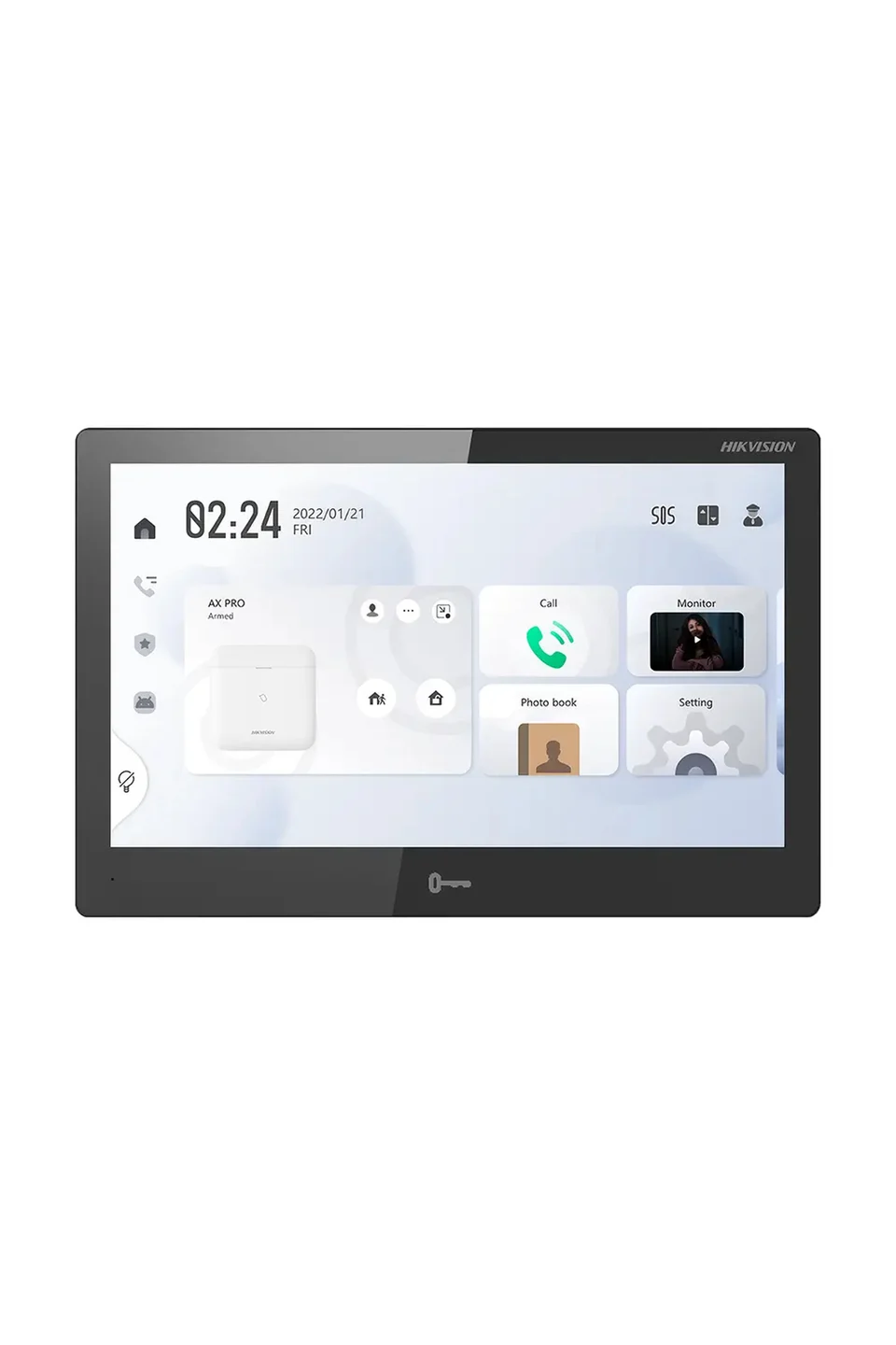 Hikvision DS-KH9510-WTE1(B) 10.1 inc TFT LCD Dokunmatik Ekran ANDROİD İç Mekan Ünite (Wi-Fi)