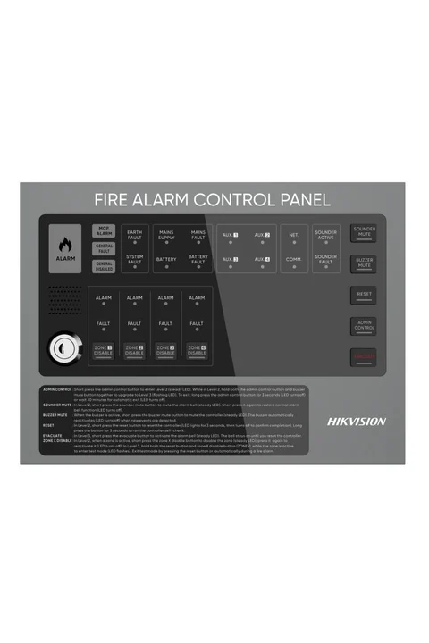 Hikvision HF-C104 4 Bölge Konvansiyonel Yangın Alarm Paneli