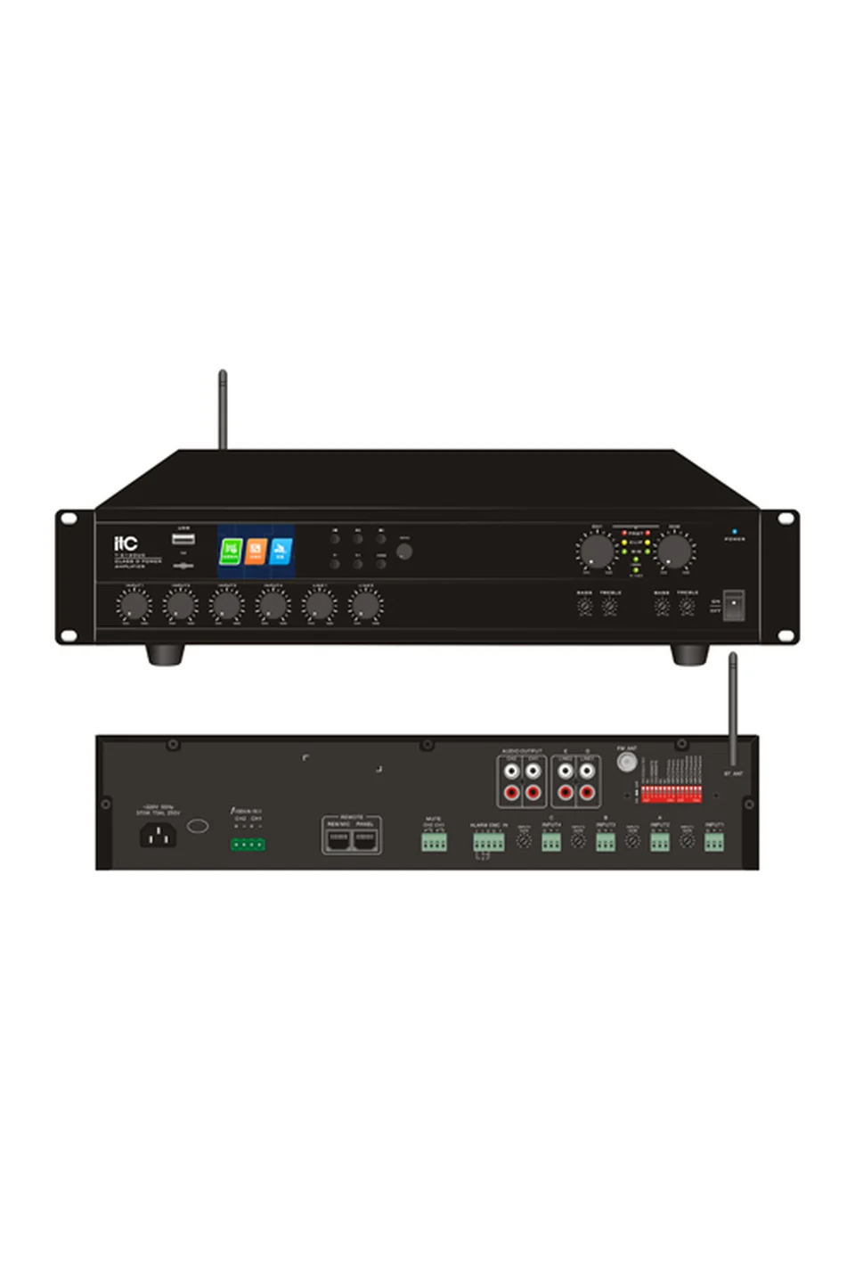 ITC T-2240UC 2 Kanal Dijital Mikser Amplifikatör