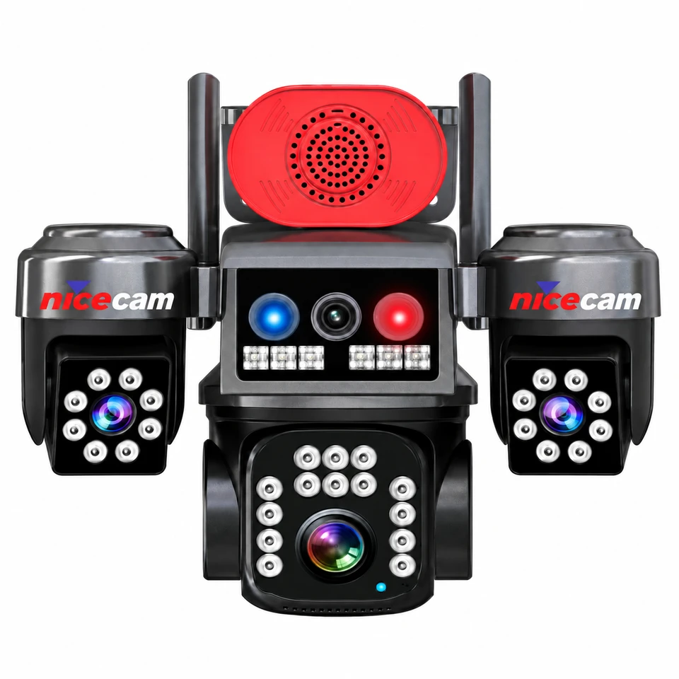 Nicecam NC-S315 8MP 4 Kameralı PTZ WiFi Kamera