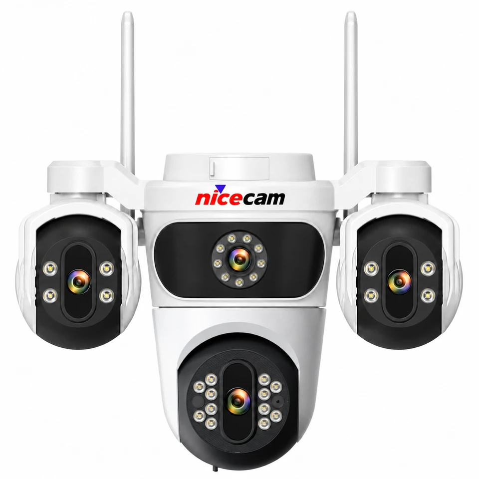 Nicecam NC-S323 6MP 3 Kameralı PTZ WiFi Kamera