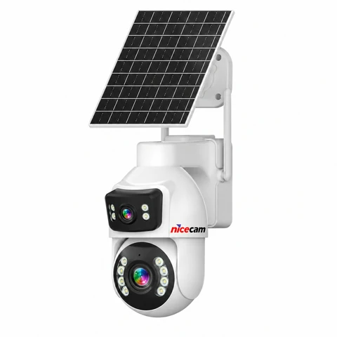 Nicecam NC-S430X 4MP 30X Zoom 2 Kameralı Solar AOV PTZ 4G Sim Kartlı Kamera
