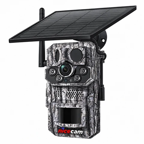 Nicecam NC-S443H 3MP 4G Solar Panelli GPS Black Light Fotokapan