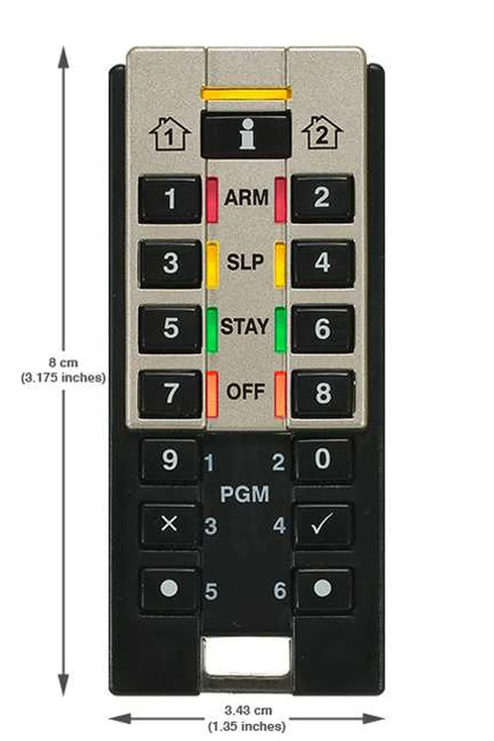 Paradox REM3 Taşınabilir 2 Yollu Uzaktan Kumanda ve Keypad