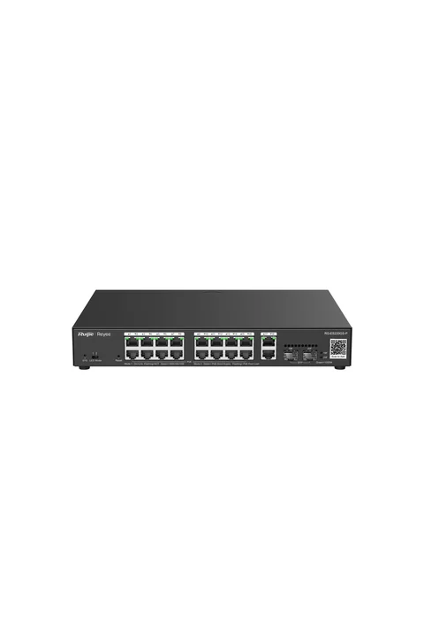 Reyee RG-ES220GS-P 16 Port Gigabit PoE, 2 Port GB RJ45, 2 SFP Slots Smart PoE Switch