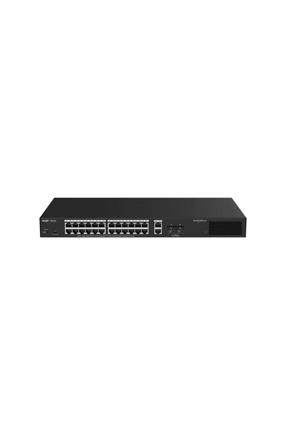 Reyee RG-ES228GS-LP 28 Port Gigabit PoE, 2 Port GB RJ45, 2 SFP Slots, Smart PoE Switch