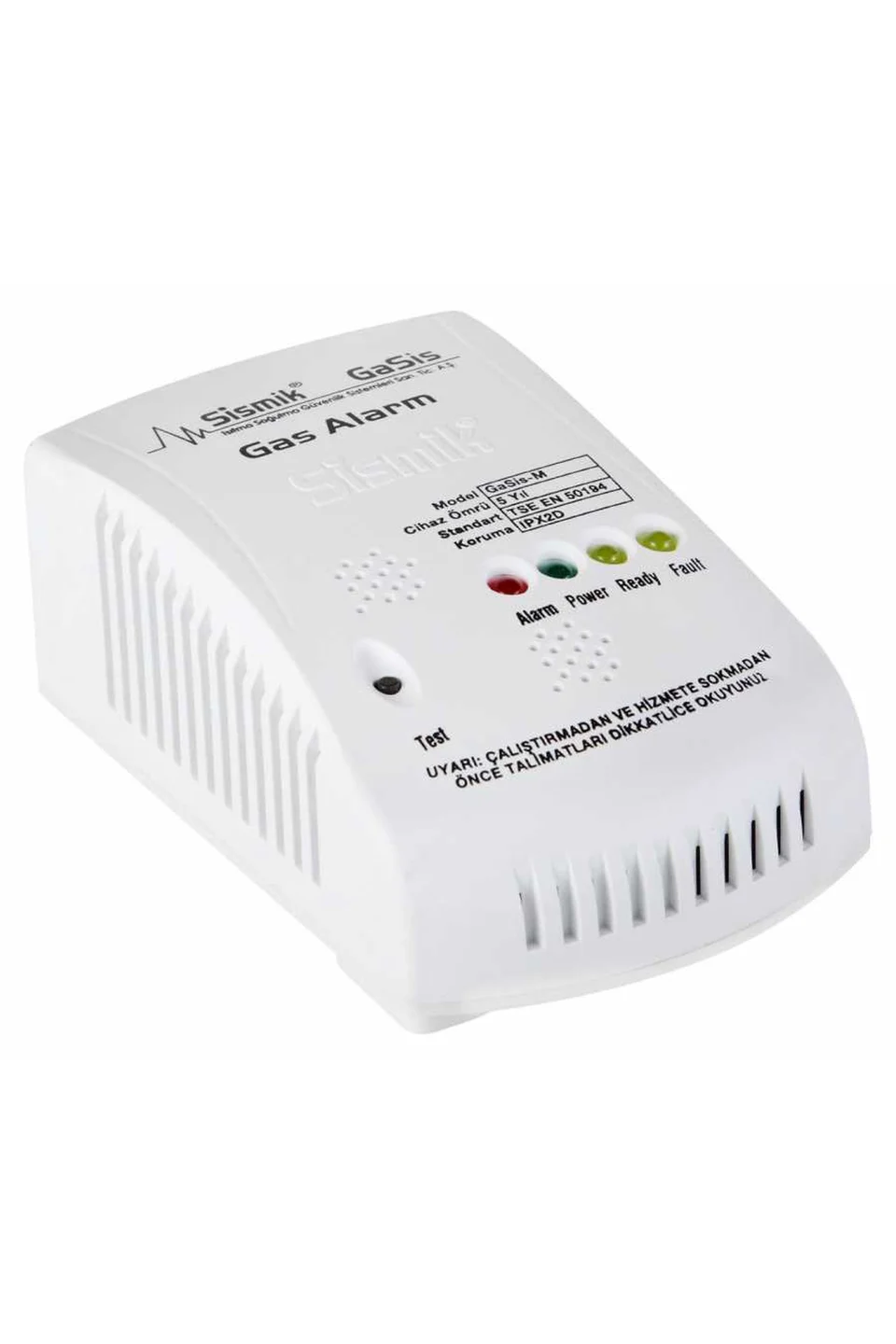 Sismik GaSis-M Metan, LPG ve Doğalgaz Alarm Dedektörü - (220V)