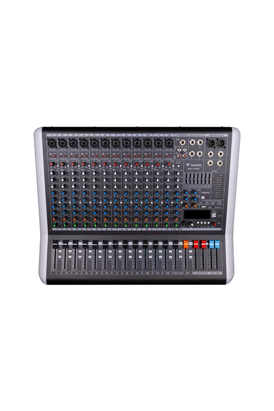 Westa WM-14PMX 14 Kanal 2x600Watt Power Mikser