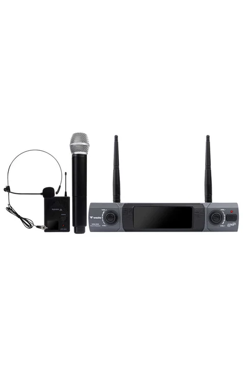 Westa WM-202HT Westa 2 Kanal UHF El + Yaka (HeadSet) Mikrofon Seti