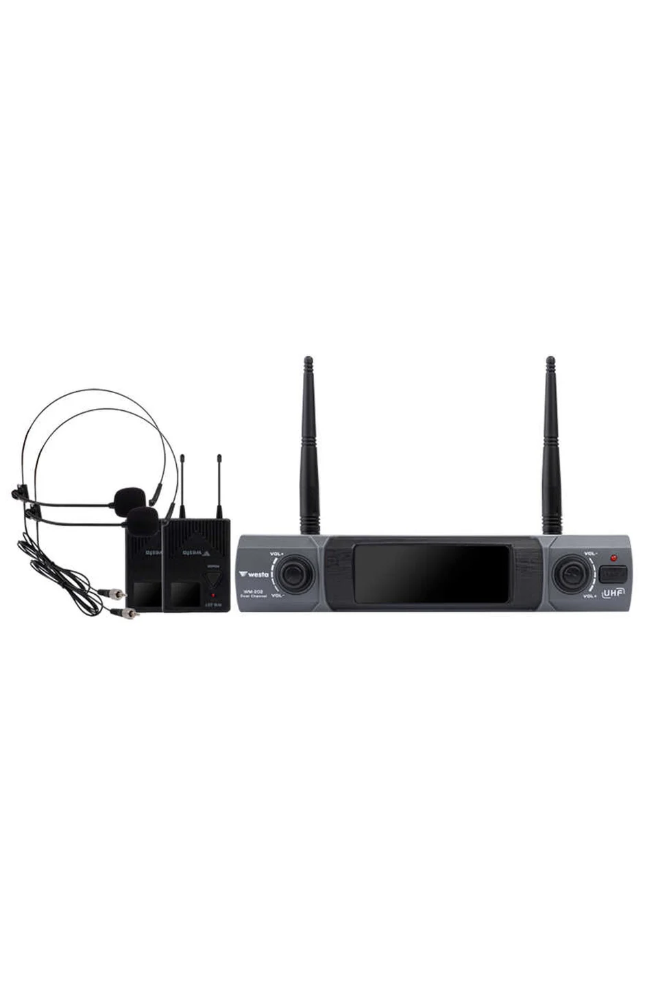 Westa WM-202T Westa 2 Kanal UHF Yaka (HeadSet) Mikrofon Seti