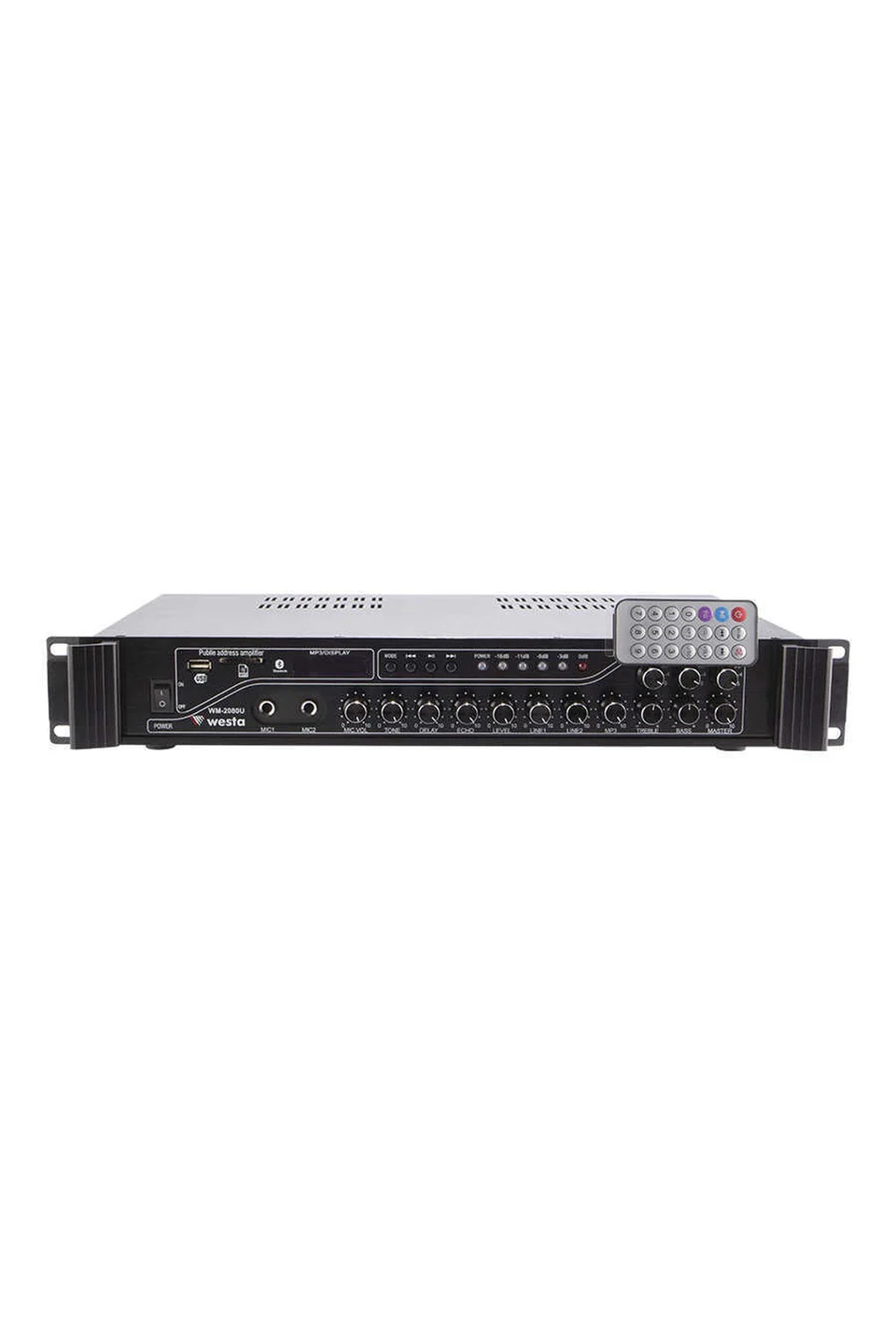 Westa WM-2080U 200 Watt 3 Bölge USB/MP3/Bluetooth Hat Trafolu Mikser Amplifier