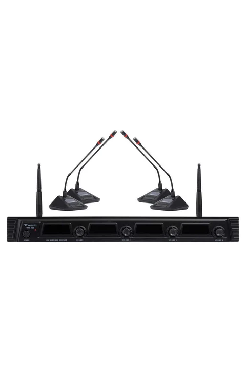 Westa WM-404C 4 Kanal UHF Masa Mikrofon Seti