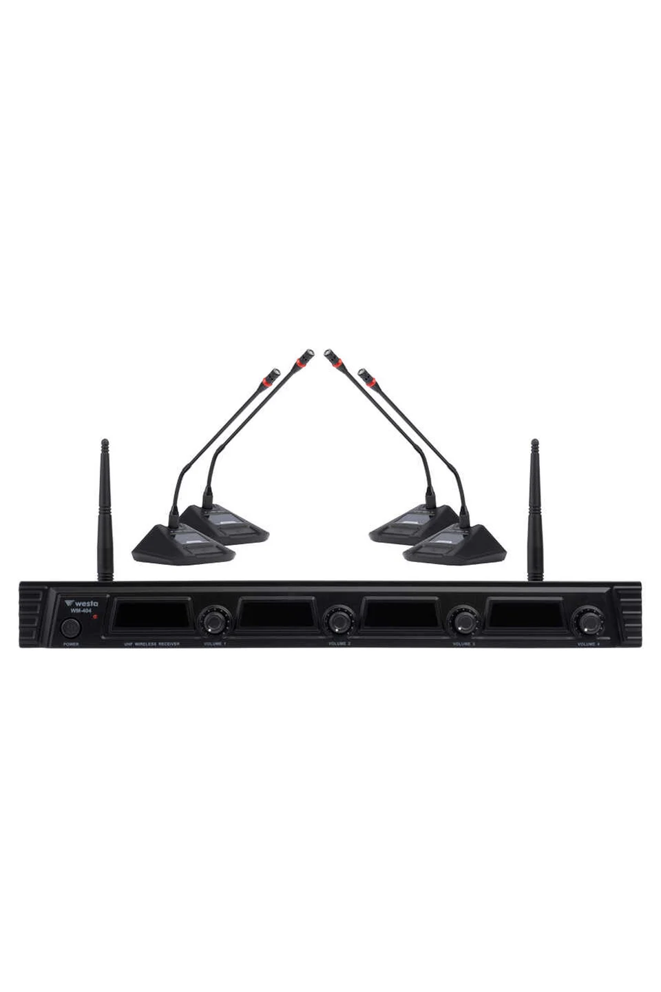 Westa WM-404C 4 Kanal UHF Masa Mikrofon Seti