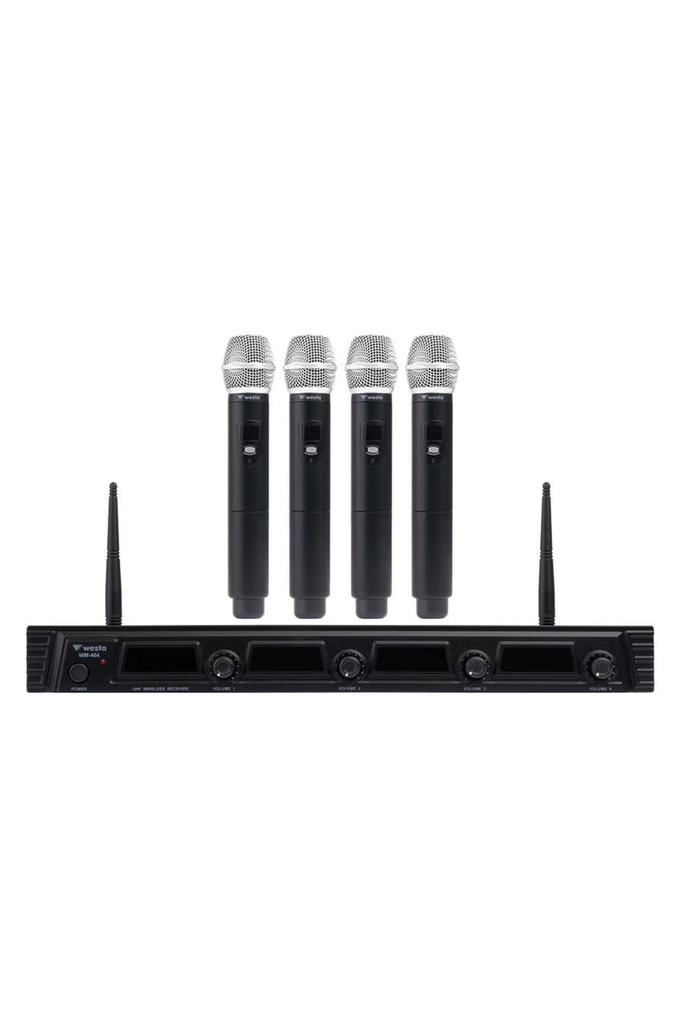 Westa WM-404H 4 Kanal UHF El Mikrofon Seti