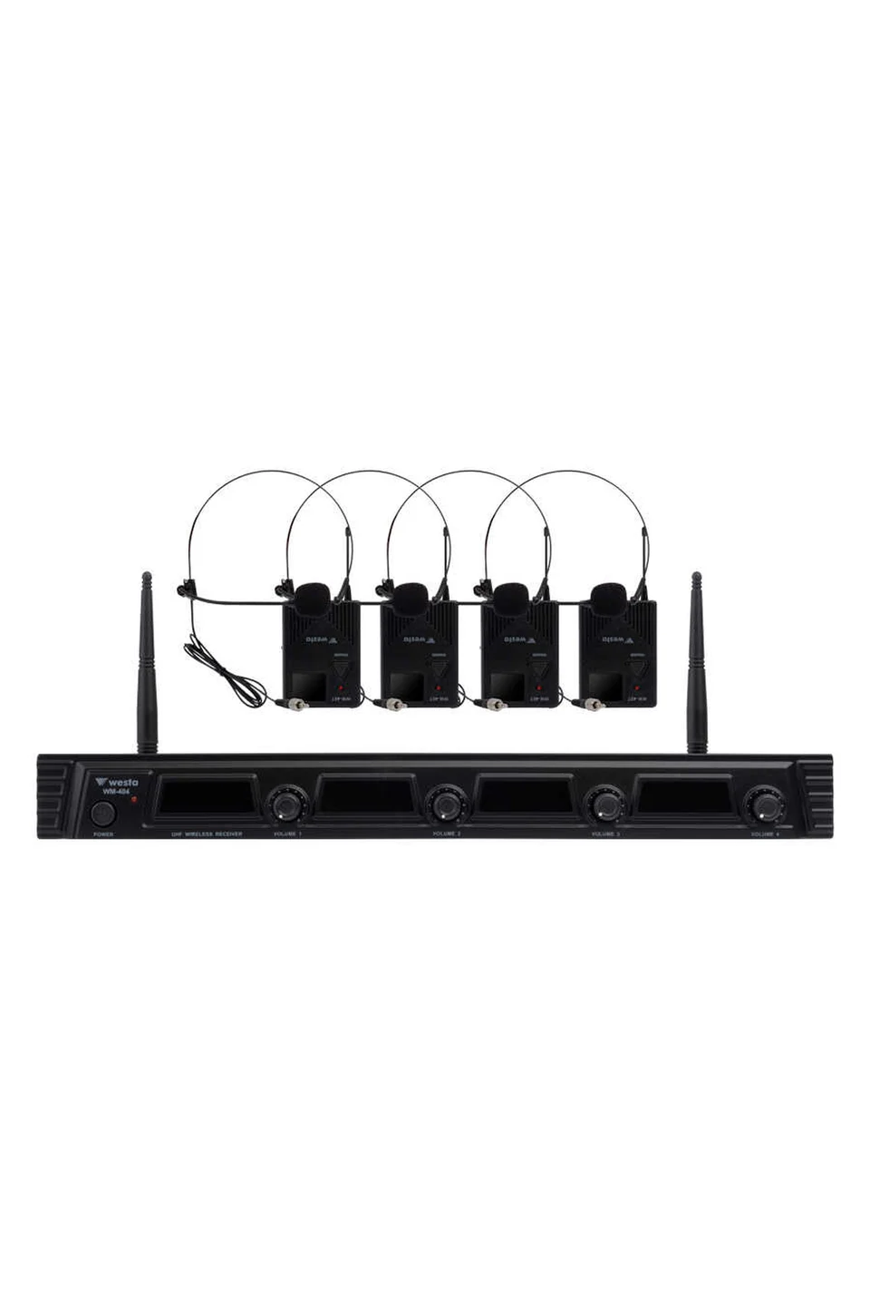 Westa WM-404T 4 Kanal UHF Yaka (HeadSet) Mikrofon Seti