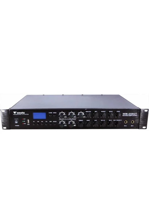 Westa WM-450UT 450 Watt 6 Bölge LCD Ekran Hat Trafolu Amplifier