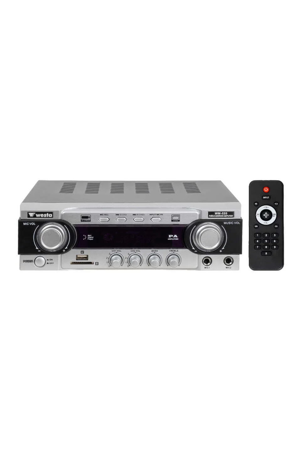 Westa WM-520 100 Watt 2 Zone Mixer Amfi