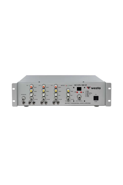 Westa WS-EZN-400-EF 400Watt 3 Mikrofon Mixer Amfi