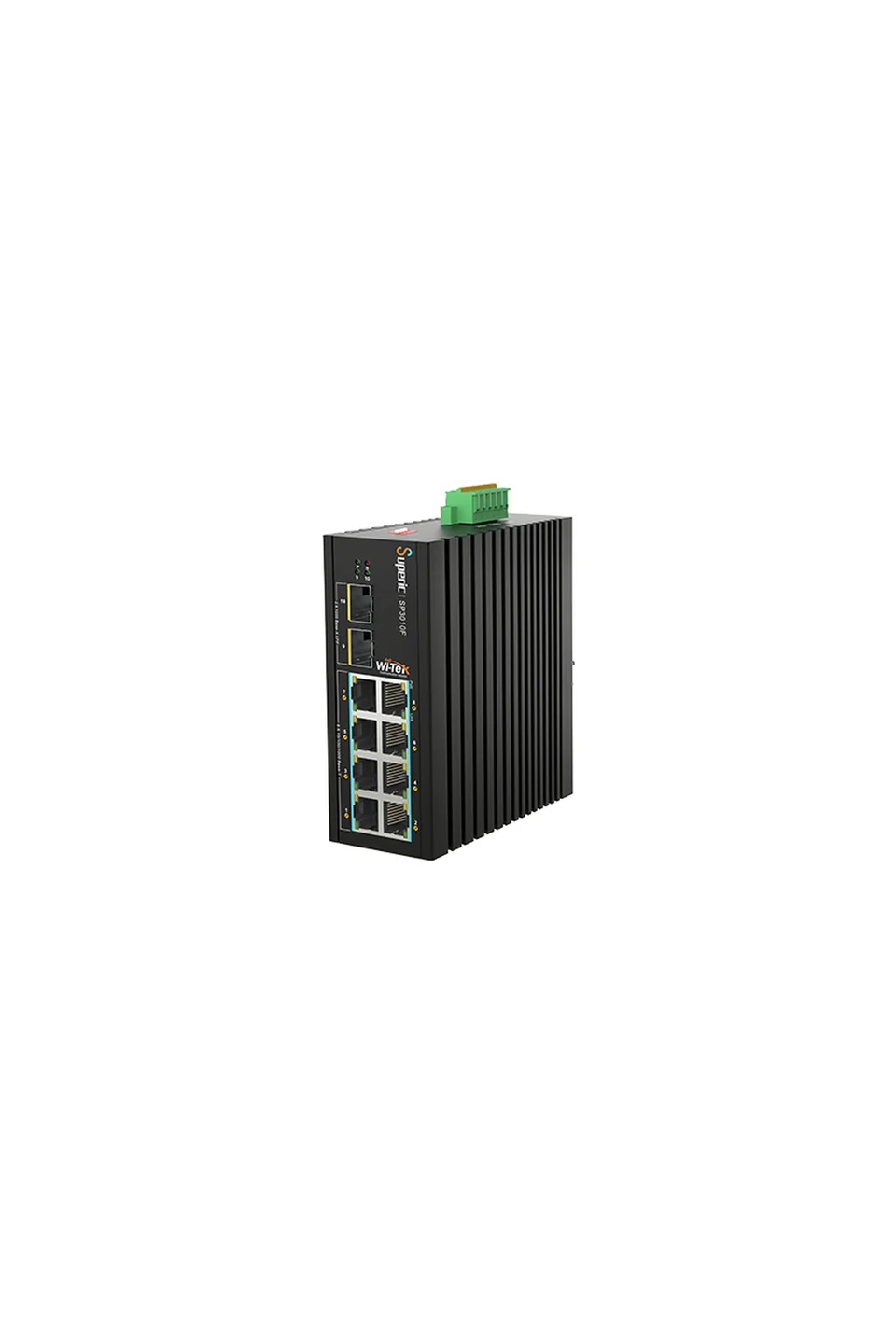 Wi-Tek SP3010F 8 x 10/100/1000 + 2 x SFP Fiber Uplink Industrial PoE Switch with 8Port PoE / Toplam 8 Port Yönetilemez