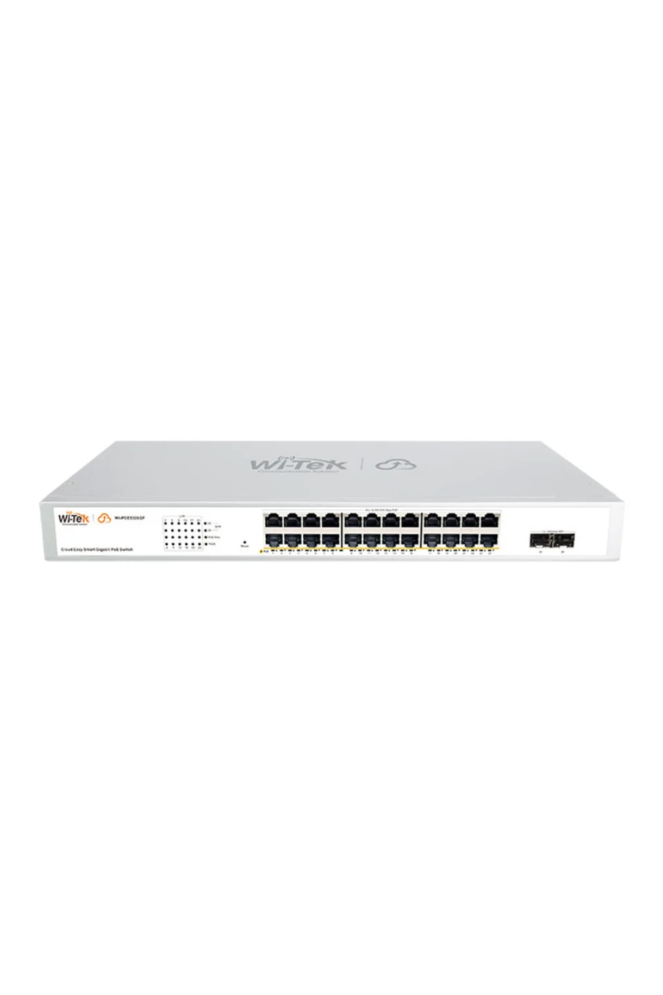 Wi-Tek WI-PCES326GF V2 24 Port GB PoE Ports 2 Port GB SFP Port Cloud Easy Smart PoE Switch
