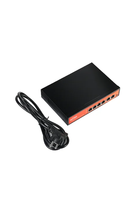 Wi-Tek WI-PS205 V2 4 Port Poe 250Mt. Mesafe Hi-Poe Switch
