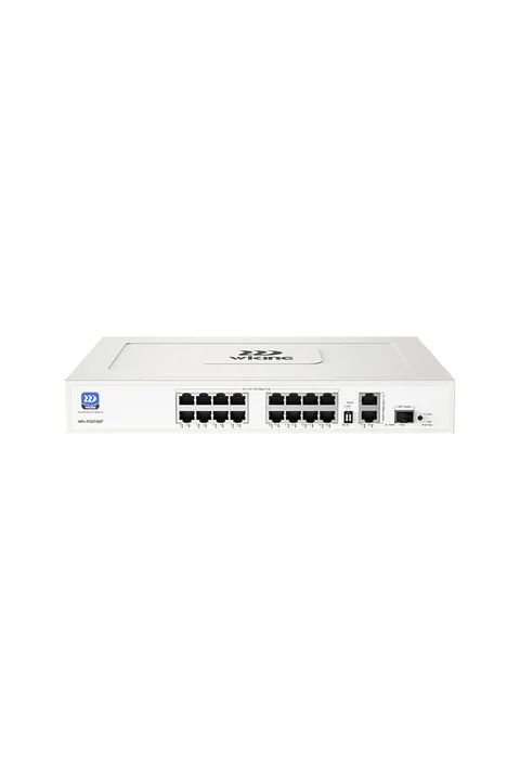 Wiking WK-PS219GF 16 Port Megabit PoE, 2 Port Gigabit Uplink, 1 SFP Port Switch