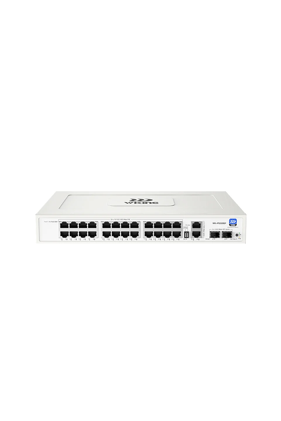 Wiking WK-PS328GF 24 Port Gigabit PoE, 2 Port Gigabit Uplink, 1 SFP Port Switch