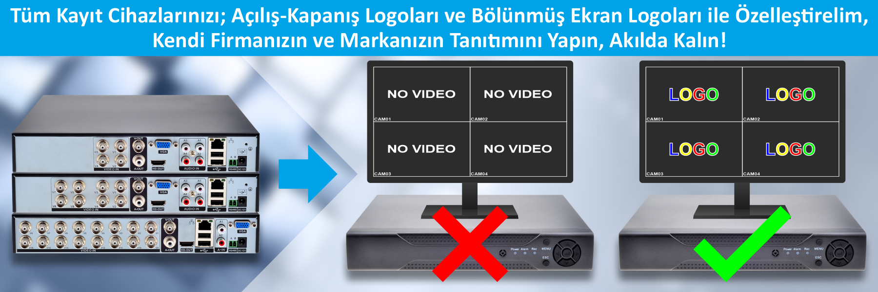 KAYIT CİHAZI LOGO DEĞİŞTİRME