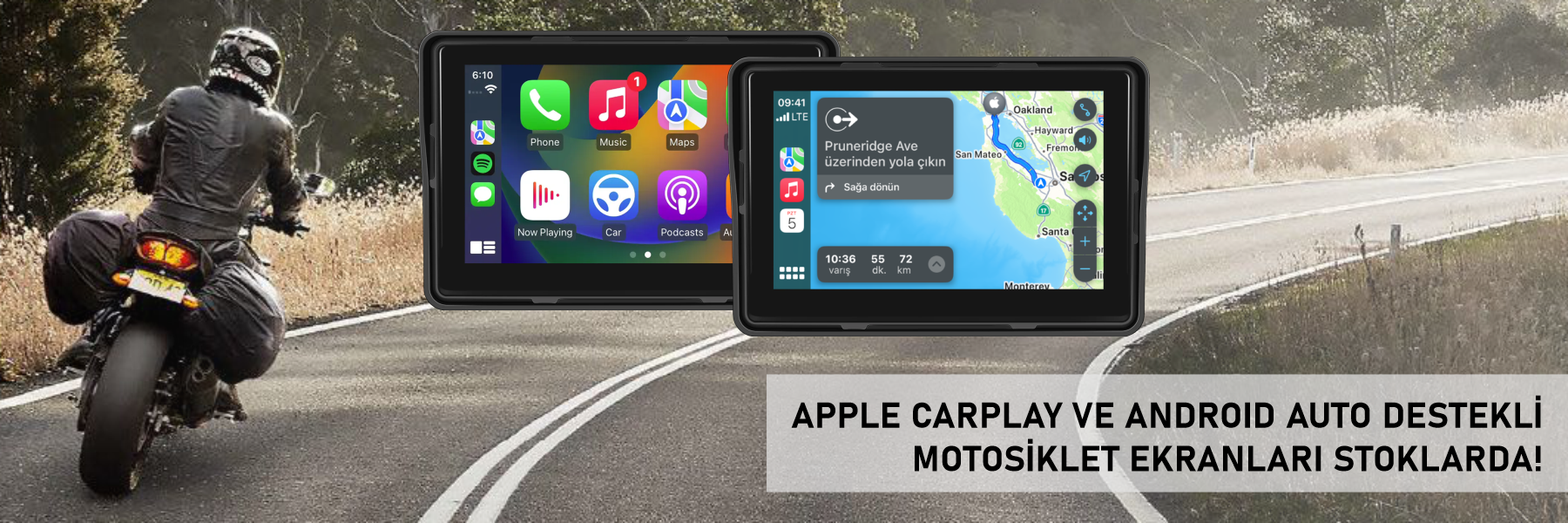 MOTOSİKLET CARPLAY EKRANLARI