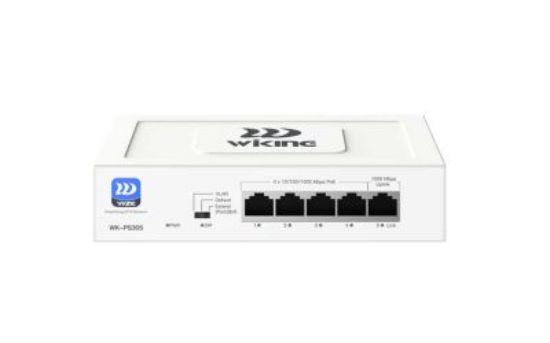Wi-Tek WK-PS305 8 PoE + 2 Uplink 10/100 Mbps Unmanaged PoE Switch – 55 W PoE Bütçesi resmi