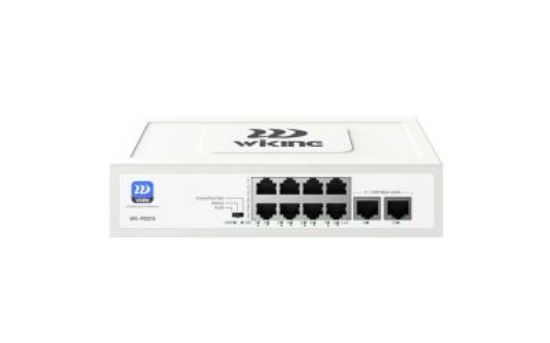 Wi-Tek WK-PS310 8 PoE + 2 Uplink 10/100 Mbps Unmanaged PoE Switch – 120 W PoE Bütçesi, PD Alive & Extend Mod resmi