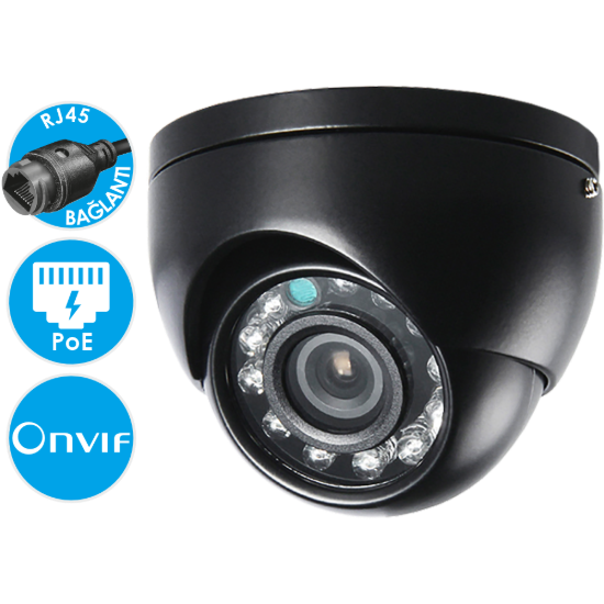 Nicecam NC622 2MP PoE IP Gece Görüşlü Araç İçi ve Yol Görüş Araç Kamerası resmi