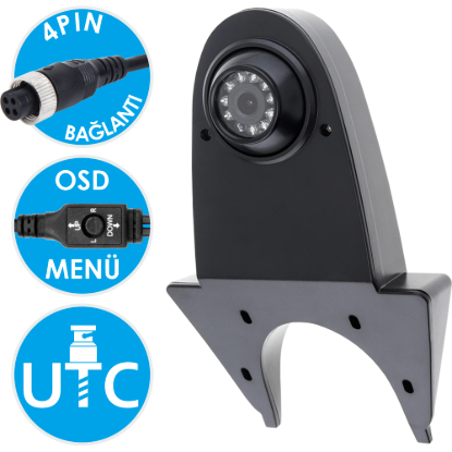 Nicecam NC100MA 2MP AHD Gece Görüşlü 4 Pin Geri Görüş Araç Tepe Kamerası resmi