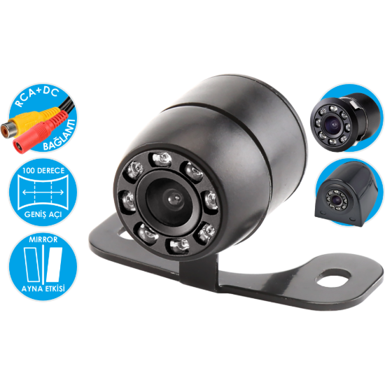 Nicecam NC128A 1MP AHD Gece Görüşlü Geri Görüş Araç Kamerası resmi