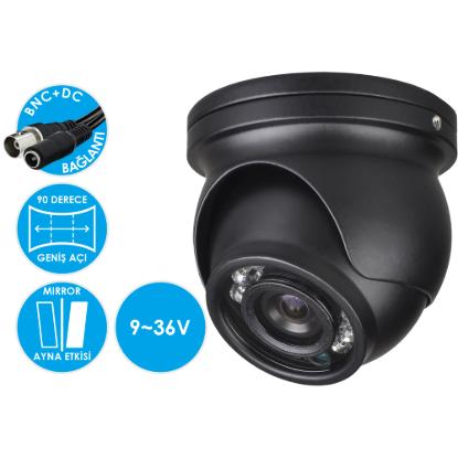 Nicecam NC617 700 TVLine Analog Gece Görüşlü Araç İçi ve Yol Görüş Araç Kamerası resmi